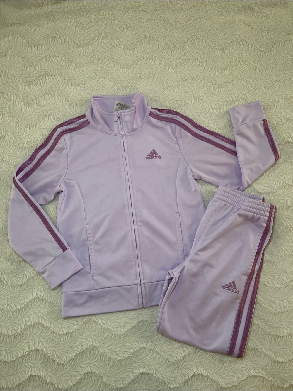 Adidas Firebird Light Purple Lilac Track Jacket & Pants